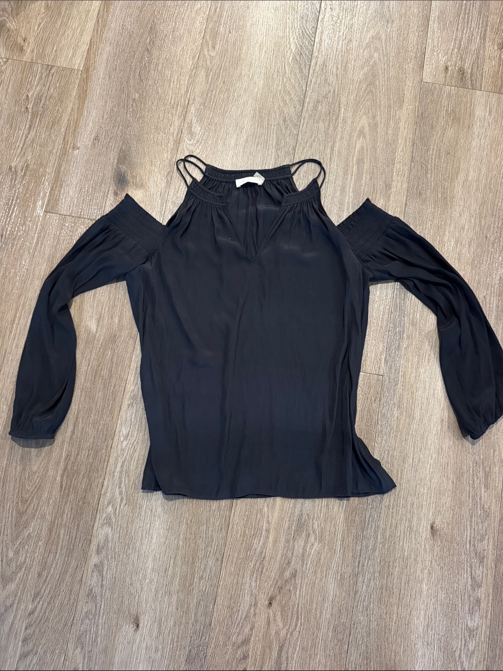 Ramy Brook Black Cold-Shoulder Camisole Top
